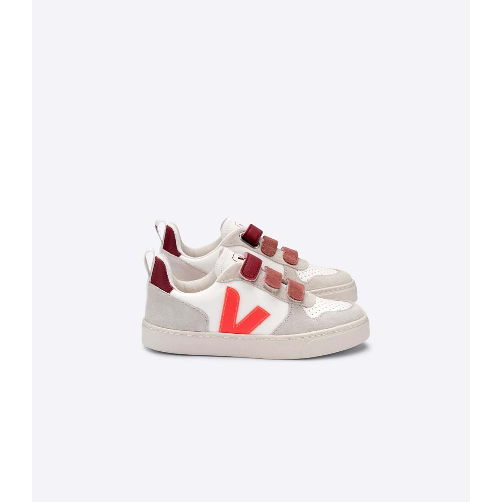 Veja V-12 BONTON Cipő Gyerek White/Orange | HU 754DFM